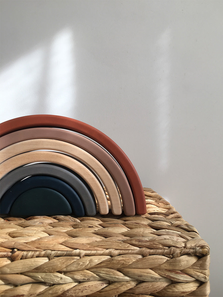SABO Concept - Wooden Rainbow Toy - Terracotta - Laadlee