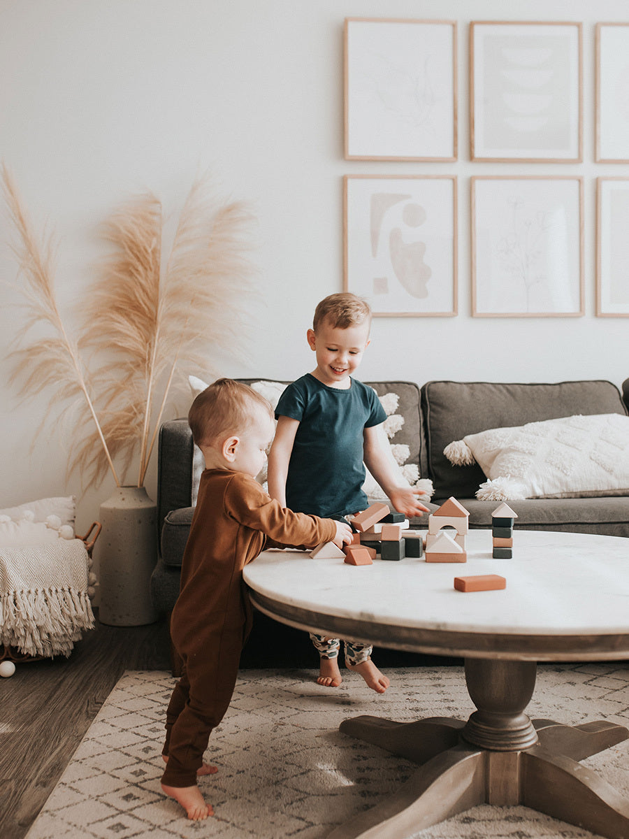 SABO Concept - Wooden Castle Building Blocks Set - Multi-Colored - Laadlee