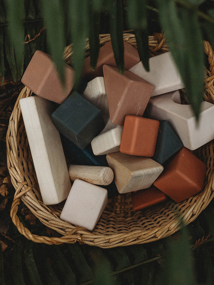 SABO Concept - Wooden Castle Building Blocks Set - Multi-Colored - Laadlee