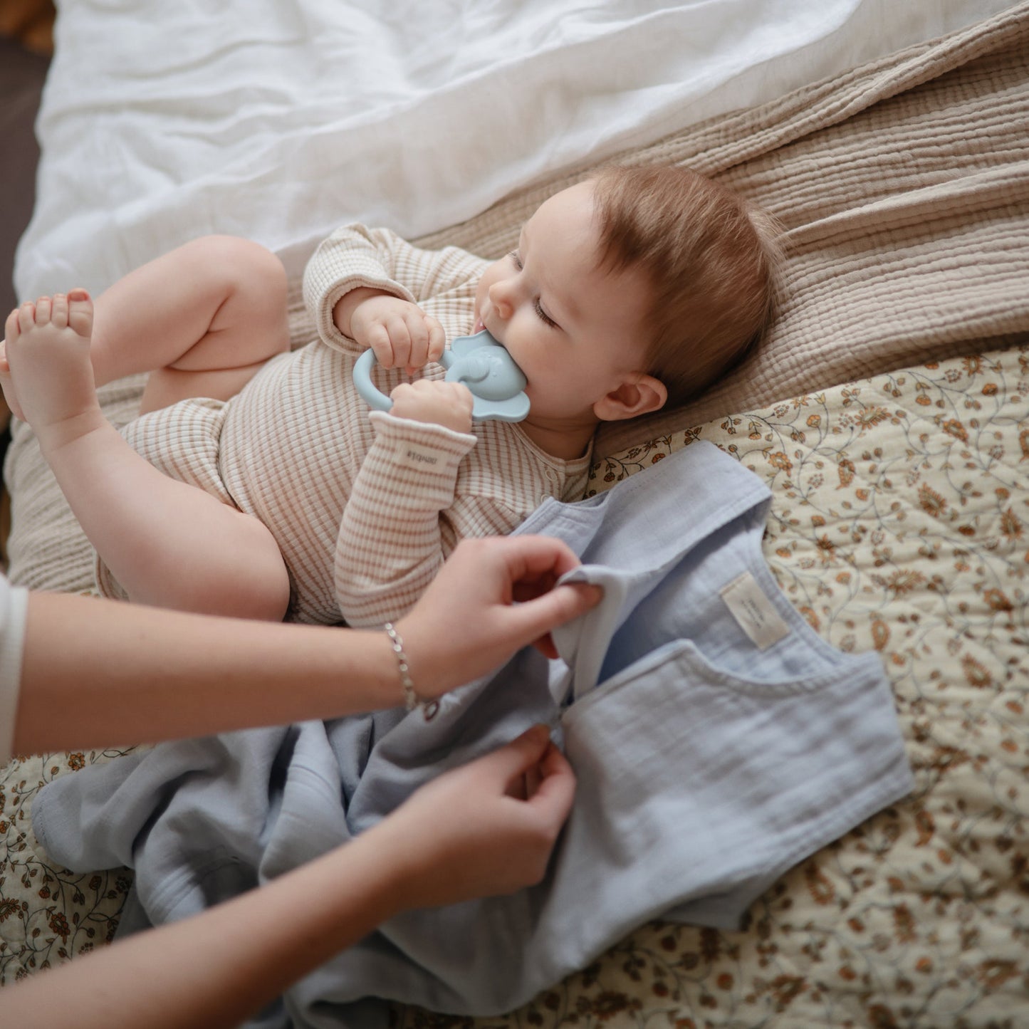 Mushie Teether Elephant Cloud - Laadlee