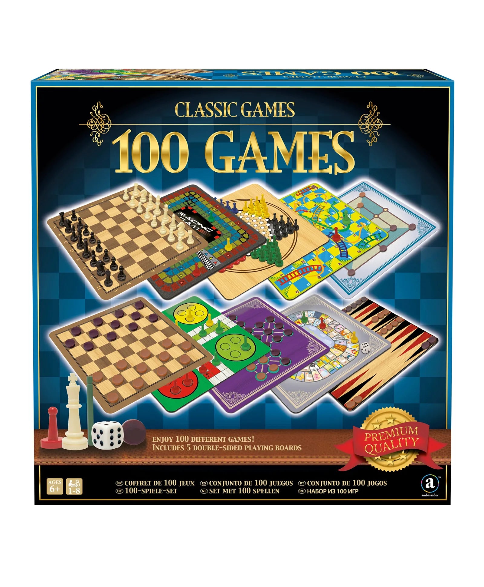 Ambassador - Classic Games - 100 Game Set - Laadlee