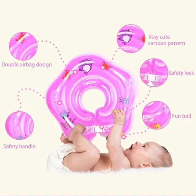 Pikkaboo - ISwimSafe Infant Neck Floater - Pink - Laadlee