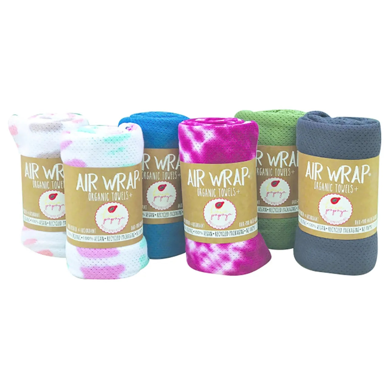 Woombie Air-Wrap Organic Blankets - Single Red / White Tie Dye - Laadlee