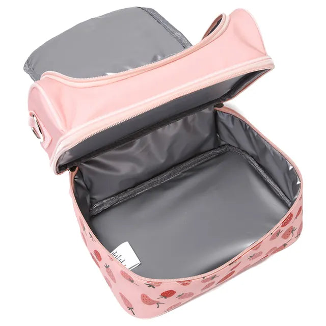 Little IA Strawberry Double-Decker Lunchbag - Laadlee