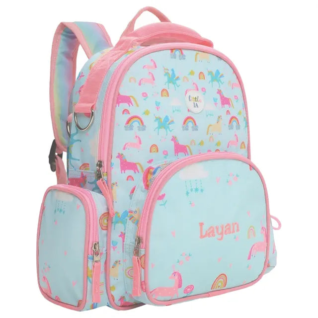 Little IA Unicorn Printed Backpack - Laadlee