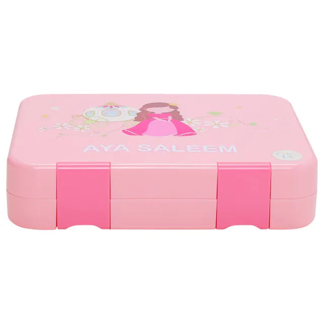 Little IA Personalised Princess Bento Box - 6 compartments - Laadlee