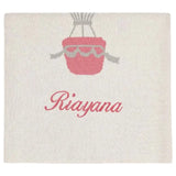 Little IA Pink Hot Air Balloon Knit Blanket - Laadlee