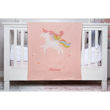 Little IA Unicorn Baby Knit Blanket - Laadlee