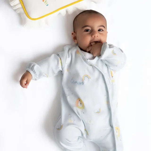 Little IA Lion Printed Baby Sleepsuit - Laadlee
