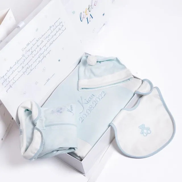 Little IA Organic Cotton Teddy Smart-Zip Sleepsuit - Laadlee