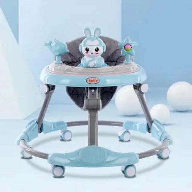 Pikkaboo RforRabbit Roll & Learn Baby Walker - Blue - Laadlee