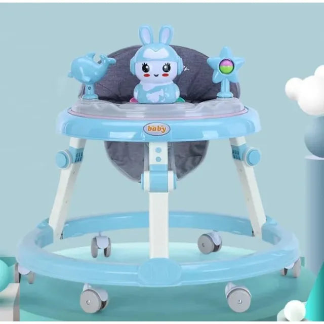 Pikkaboo RforRabbit Roll & Learn Baby Walker - Blue - Laadlee