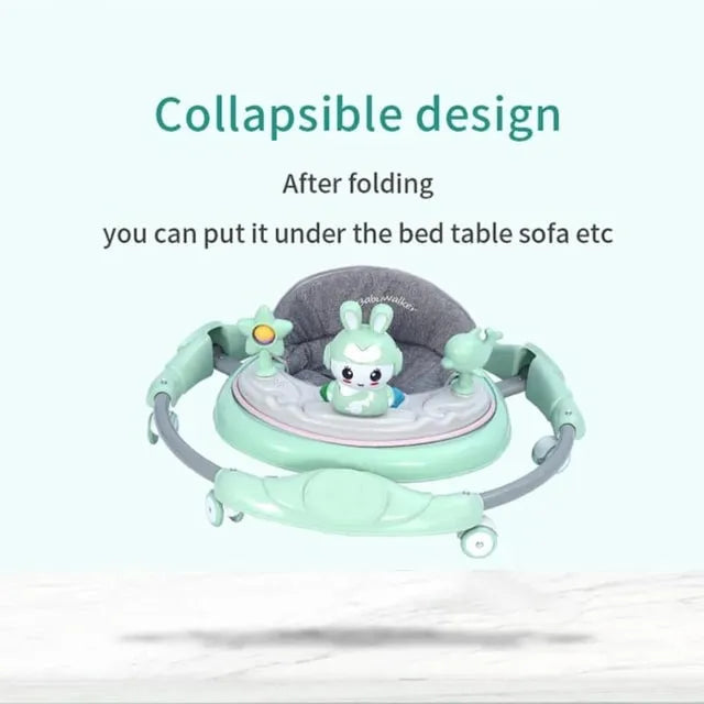 Pikkaboo RforRabbit Roll & Learn Baby Walker - Green - Laadlee