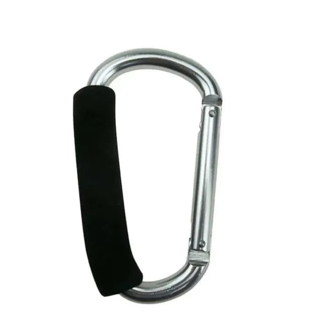 Pikkaboo Universal Non-Slip Metal Stroller Hook - Silver - Laadlee