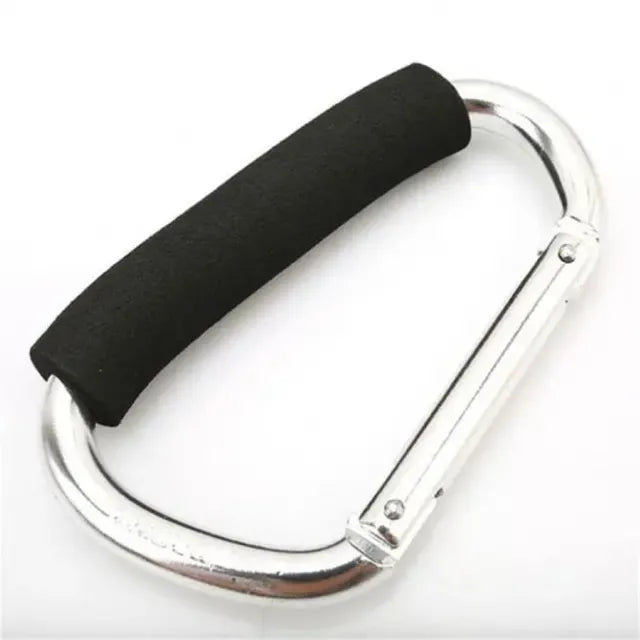 Pikkaboo Universal Non-Slip Metal Stroller Hook - Silver - Laadlee