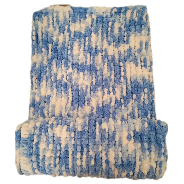 Pikkaboo HeavenlyHugs Handmade Crochet Baby Blanket - Blue - Laadlee