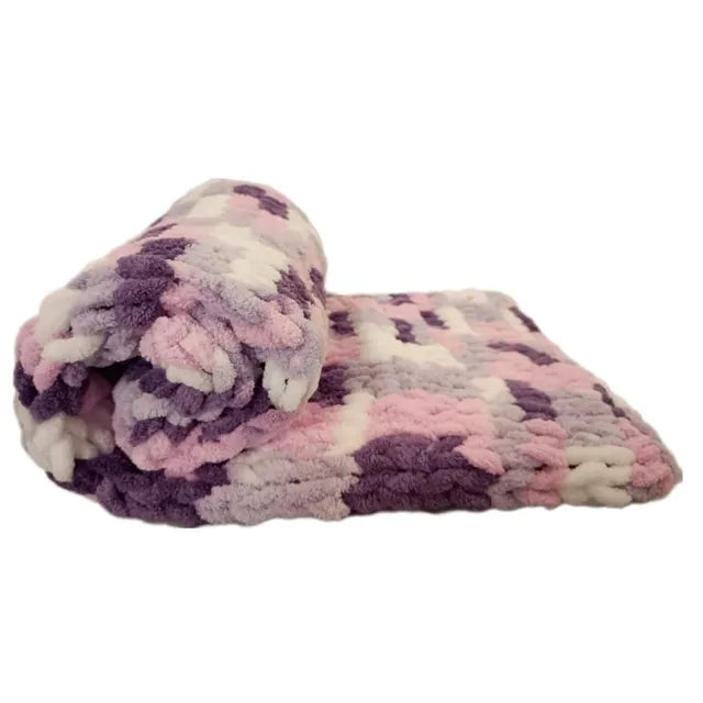 Pikkaboo HeavenlyHugs Handmade Crochet Baby Blanket - Purple - Laadlee