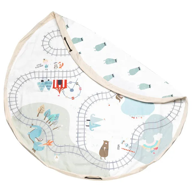 Play & Go Playmat & Storage Bag - Train - Laadlee