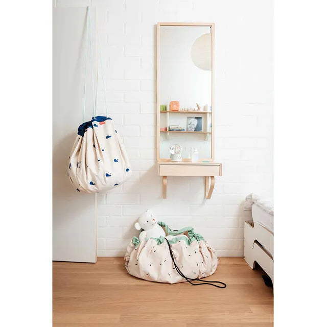Play & Go Playmat & Storage Bag - Whale - Laadlee