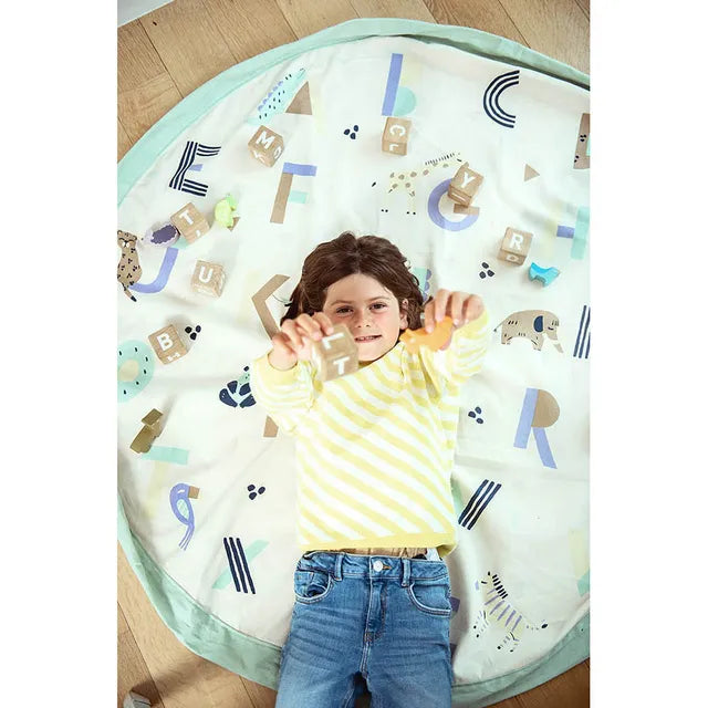 Play & Go Playmat & Storage Bag - Animal Alphabet - Laadlee