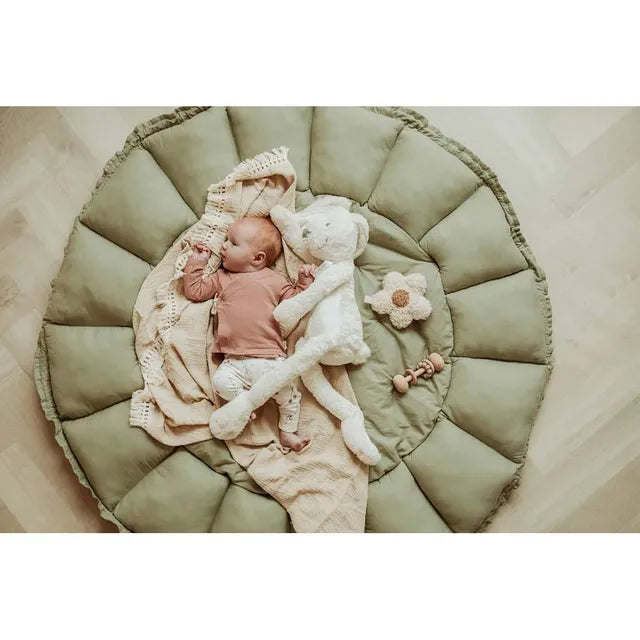 Play & Go Bloom Organic Playmat and Storage Bag - Meadow Green - Laadlee