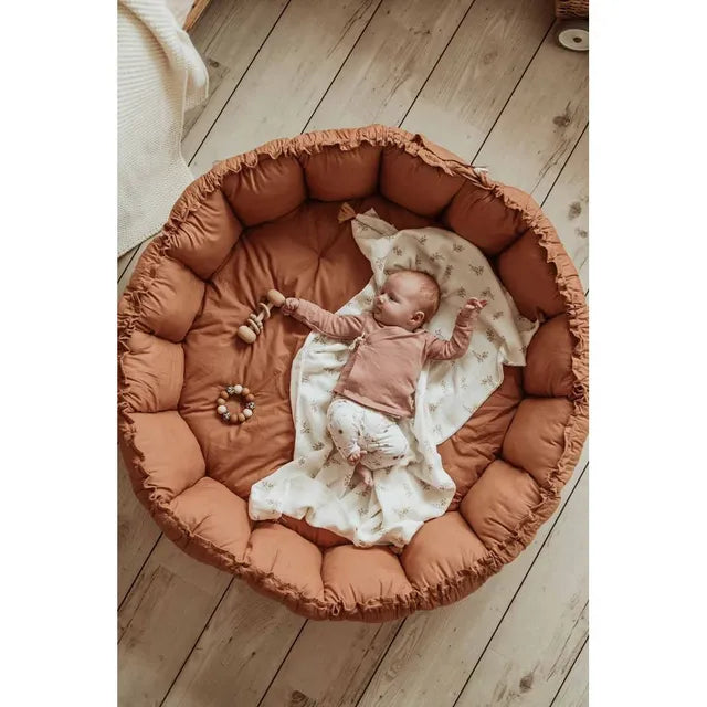 Play & Go Bloom Organic Playmat and Storage Bag - Tawny Brown - Laadlee