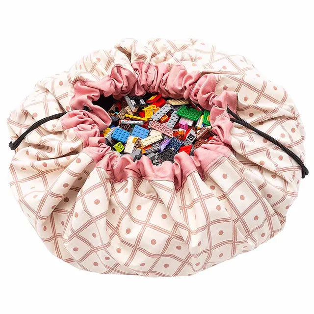 Play & Go Playmat & Storage Bag - Geo Coral - Laadlee