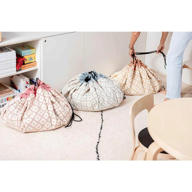 Play & Go Playmat & Storage Bag - Geo Coral - Laadlee