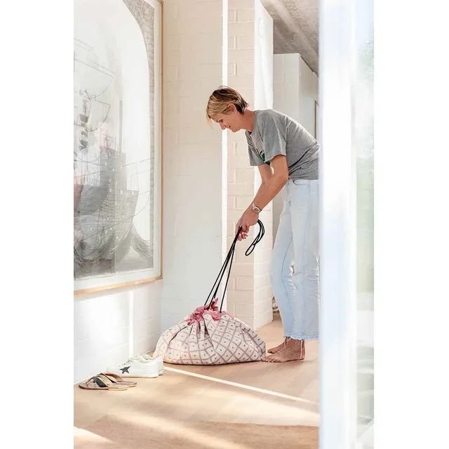 Play & Go Playmat & Storage Bag - Geo Coral - Laadlee