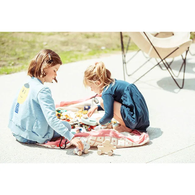 Play & Go Playmat & Storage Bag - Geo Coral - Laadlee