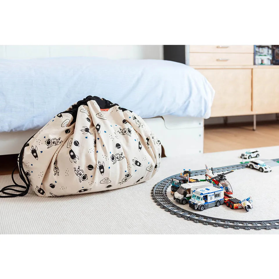 Play & Go Playmat & Storage Bag - Space Glow In The Dark - Laadlee