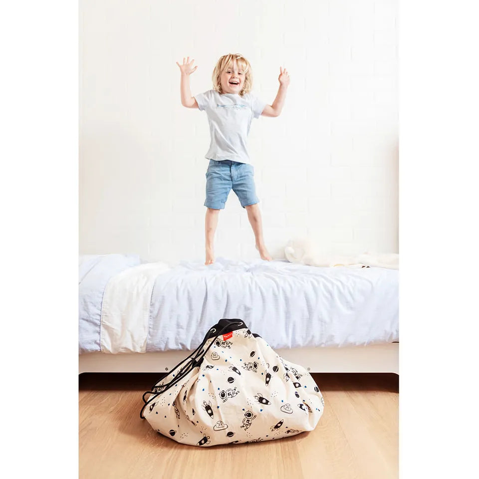 Play & Go Playmat & Storage Bag - Space Glow In The Dark - Laadlee