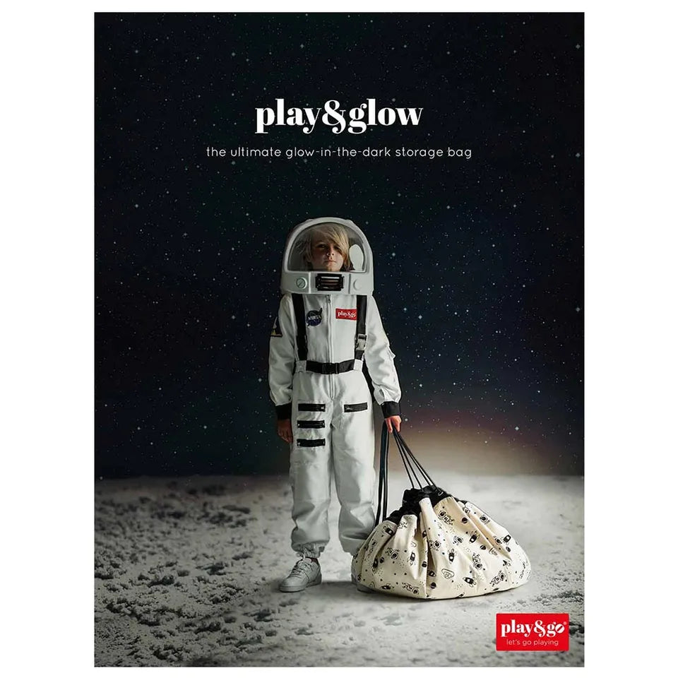 Play & Go Playmat & Storage Bag - Space Glow In The Dark - Laadlee