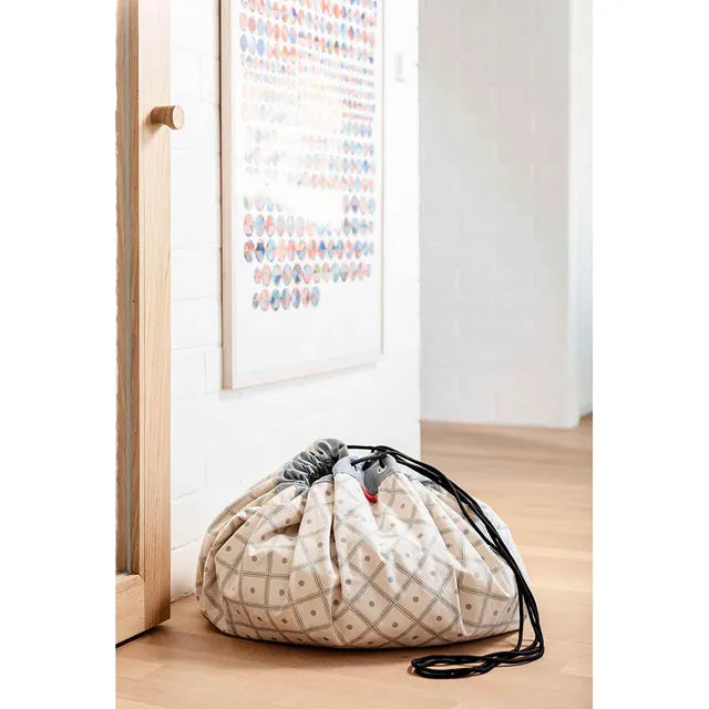 Play & Go Playmat & Storage Bag - Geo Green - Laadlee