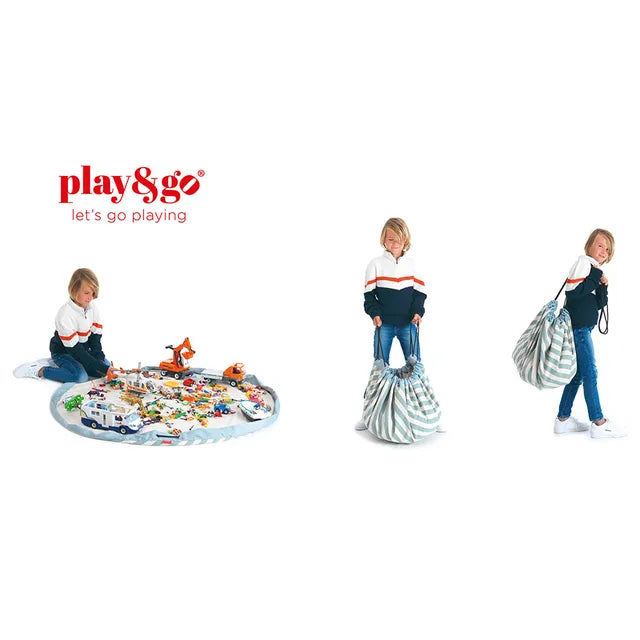Play & Go Playmat & Storage Bag - Geo Green - Laadlee