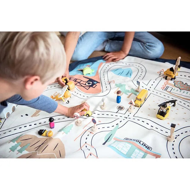 Play & Go Playmat & Storage Bag - L.A. Road Map - Laadlee