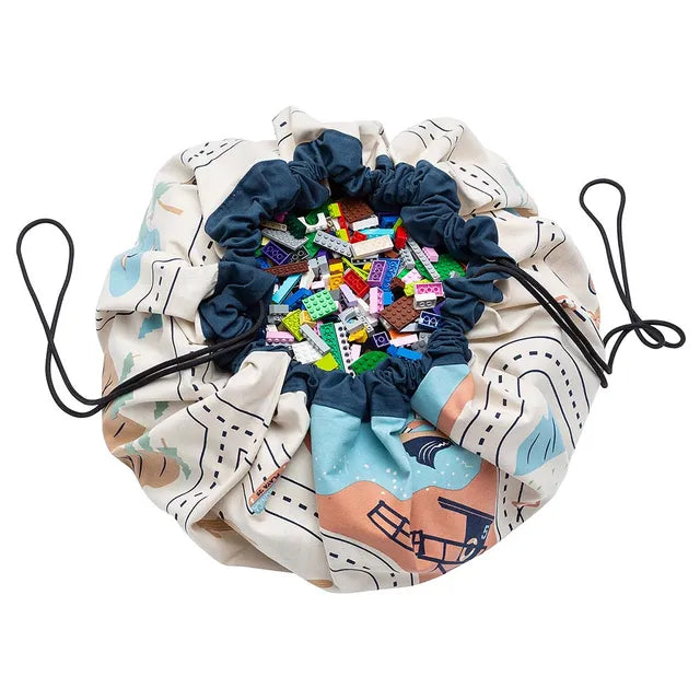 Play & Go Playmat & Storage Bag - L.A. Road Map - Laadlee