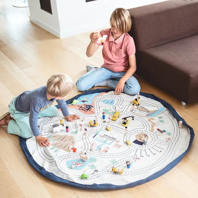 Play & Go Playmat & Storage Bag - L.A. Road Map - Laadlee