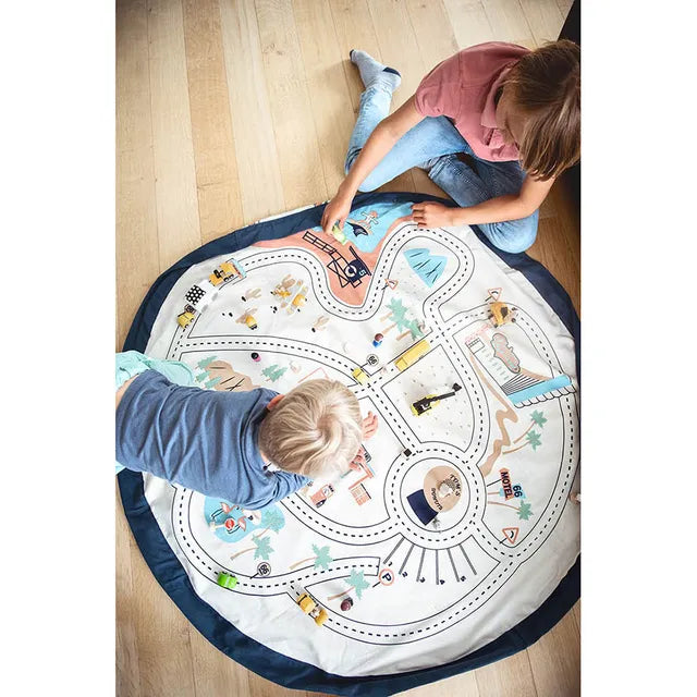 Play & Go Playmat & Storage Bag - L.A. Road Map - Laadlee