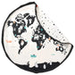 Play & Go Playmat & Storage Bag - World Map - Laadlee
