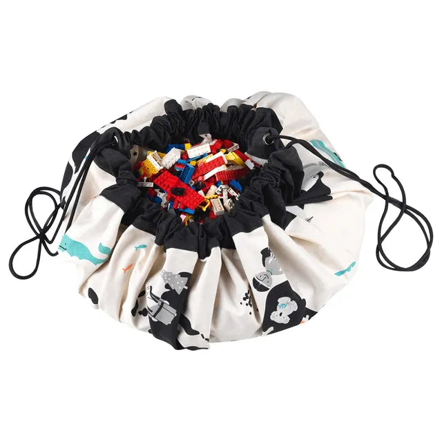 Play & Go Playmat & Storage Bag - World Map - Laadlee