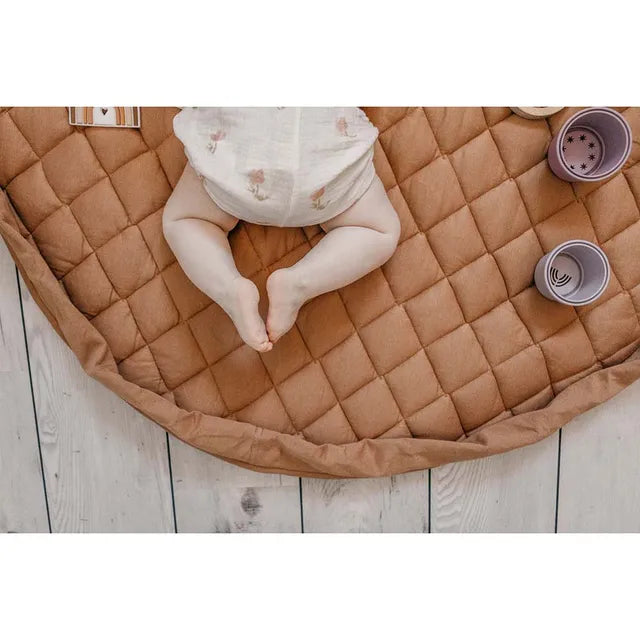 Play & Go Playmat & Storage Bag - Organic Tawny Brown - Laadlee