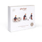 Play & Go Organic Playmat and Storage Bag - Grid Brown - Laadlee