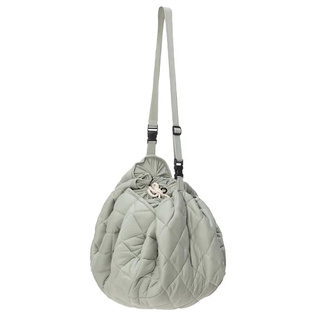 Play & Go Playmat & Storage Bag - Organic Meadow Green - Laadlee