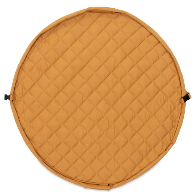 Play & Go Playmat & Storage Bag - Organic Mustard Chai Tea - Laadlee