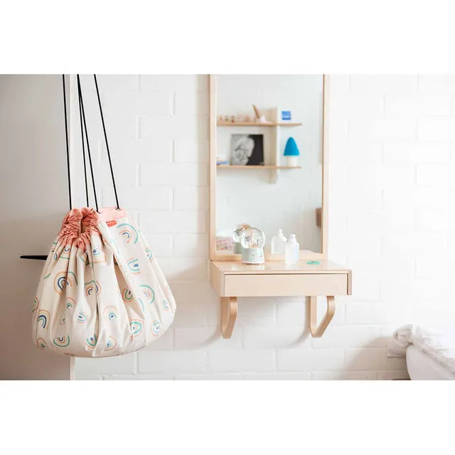 Play & Go Playmat & Storage Bag - Rainbows - Laadlee