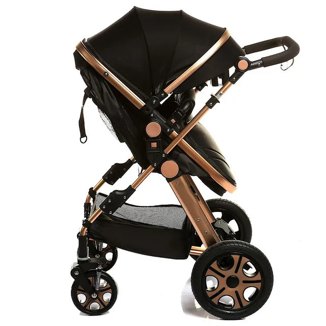 Pikkaboo - 4in1 Luxury Stroller Travel System - Black - Laadlee
