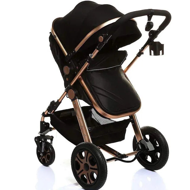 Pikkaboo - 4in1 Luxury Stroller Travel System - Black - Laadlee