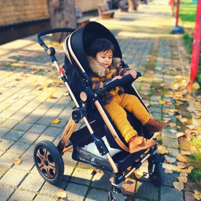 Pikkaboo - 4in1 Luxury Stroller Travel System - Black - Laadlee