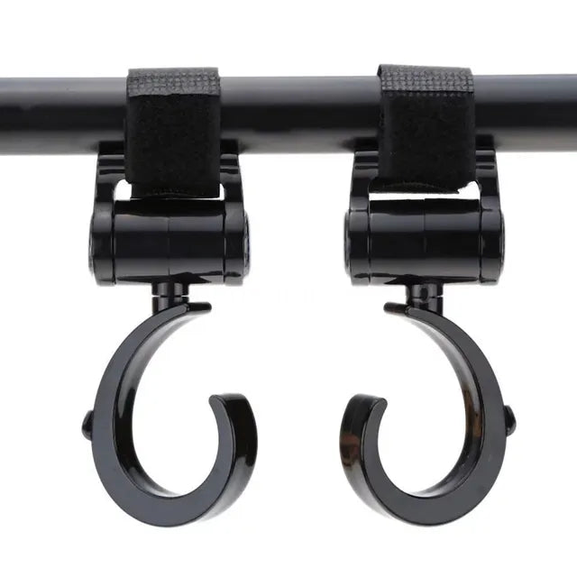 Pikkaboo - 2pcs Multi Purpose 360 Swivel Hooks - Black - Laadlee